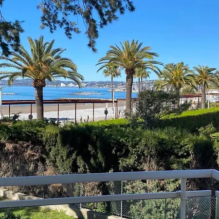 Appartement Sur La Plage, Le Royal Beach Saint-Laurent-du-Var Exterior foto